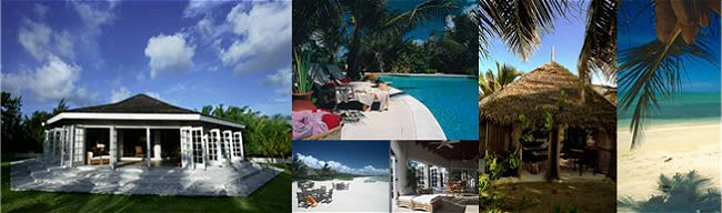 collage of island scenes
