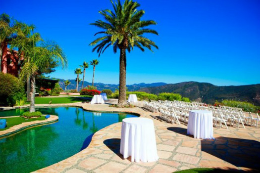 Pool and View at Malibu Estate for Weddings