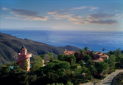Aerial view of Malibu Estate for Weddings